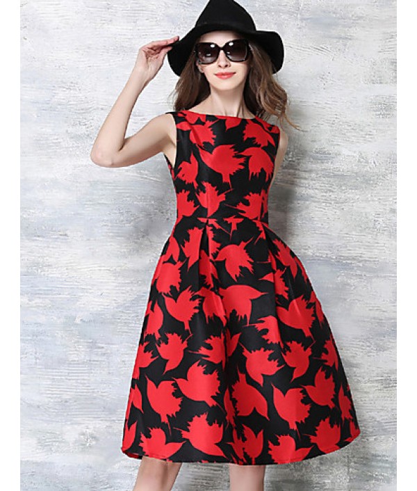  Women‘s Vintage Going out / Party/ Sophisticated Swing Pin up Dress