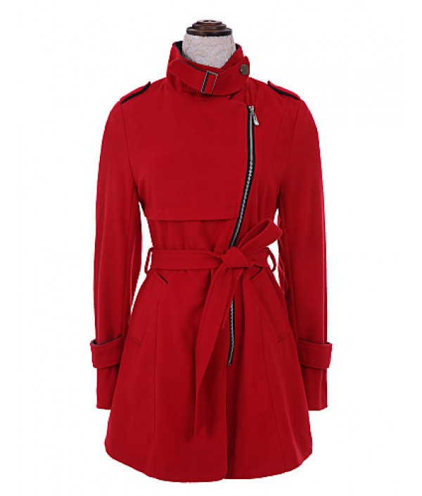  Women's BeltWoolen Trench Coat(More Colors)