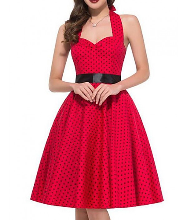 Women's Going out Vintage A Line Dress,P...