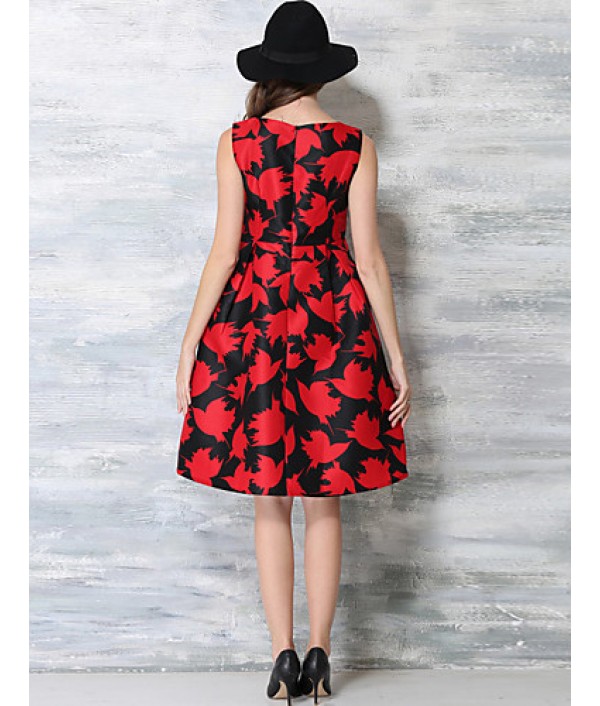  Women‘s Vintage Going out / Party/ Sophisticated Swing Pin up Dress