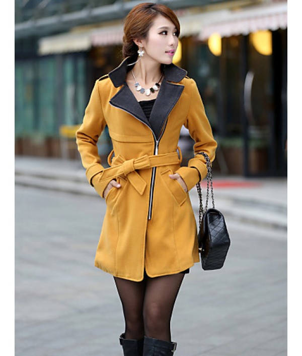  Women's BeltWoolen Trench Coat(More Colors)