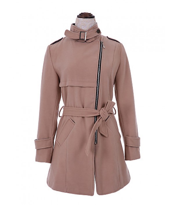  Women's BeltWoolen Trench Coat(More Colors)